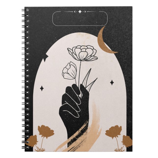 Divine Feminine Notebook Anteckningsbok (Framsidan)
