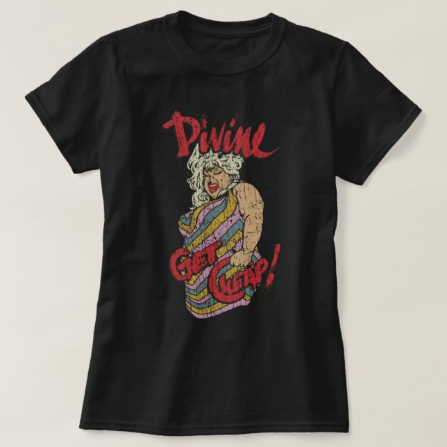 Divine Get Billigt 1981 T-Shirt (Design framsida)