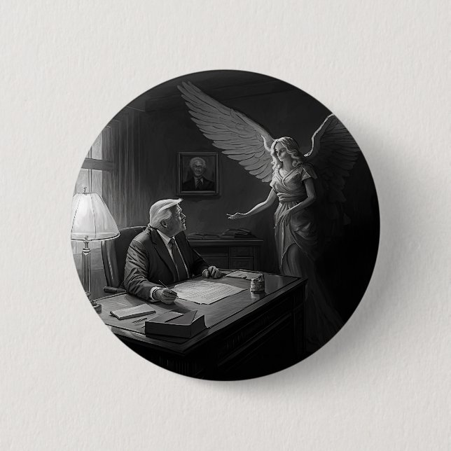 Divine Guidance: Donald Trump Advised by an Angel Knapp (Framsida)