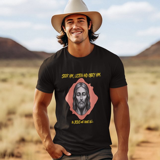 Divine Guidance: Seek, Lyssna, Obey T Shirt (Skapare uppladdad)