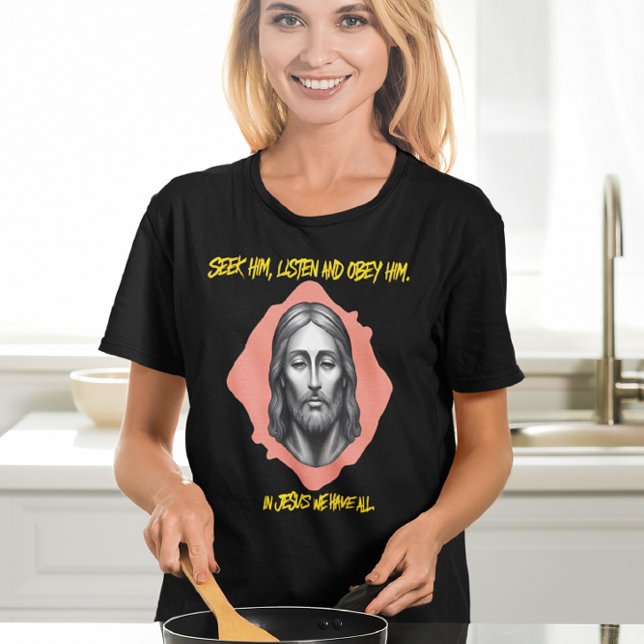 Divine Guidance: Seek, Lyssna, Obey T Shirt (Skapare uppladdad)