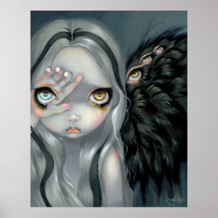 Divine Hand ART PRINT gothic angel surreal Poster