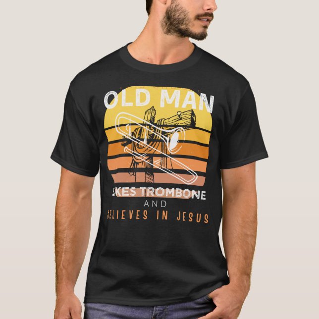 Divine Harmony: Grumpy Old Mans Jesus Tune with Tr T Shirt (Framsida)