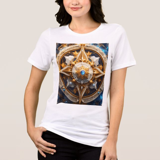 "Divine Himmel God Crystal Symbol T-Shirt" T Shirt (Framsida)