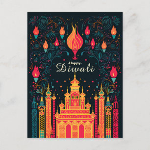 Divine Illumination: A Diwali Firande Helg Vykort