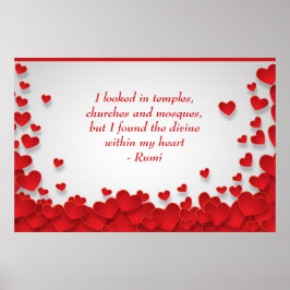 Divine innanför mitt hjärta, Kärlek & Andlig, cita Poster
