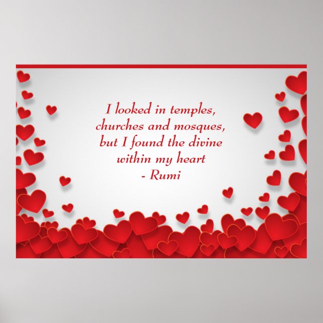 Divine innanför mitt hjärta, Kärlek & Andlig, cita Poster (Framsidan)