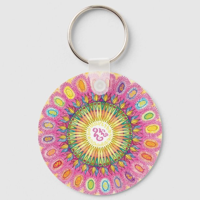 Divine Integration Mandala 4 Keychain Nyckelring (Framsida)