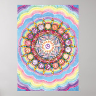 Divine Integration Mandala 6 Art Print Large Poster