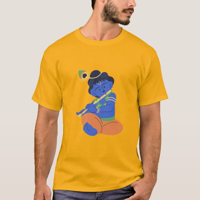 Divine Krishna Graphic T-Shirt (Framsida)