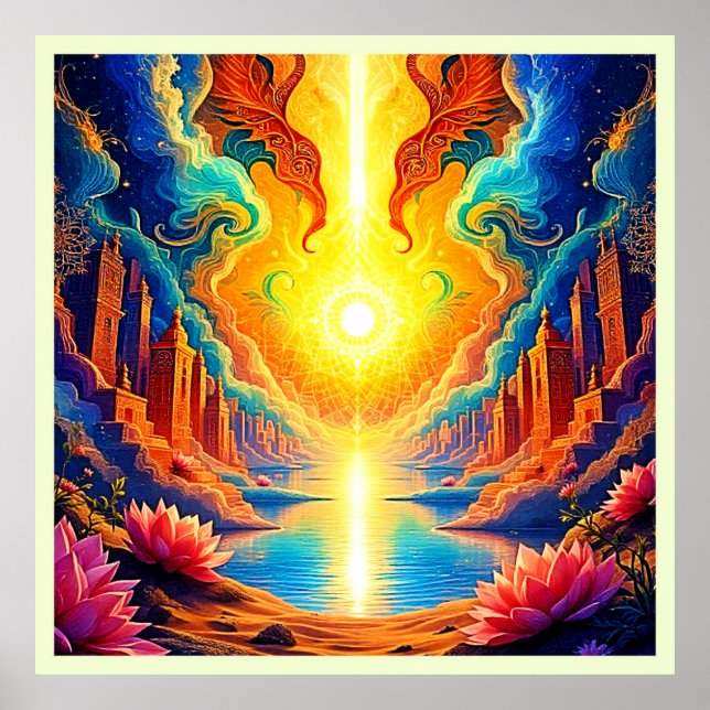 Divine Light City Awakening Poster (Framsidan)