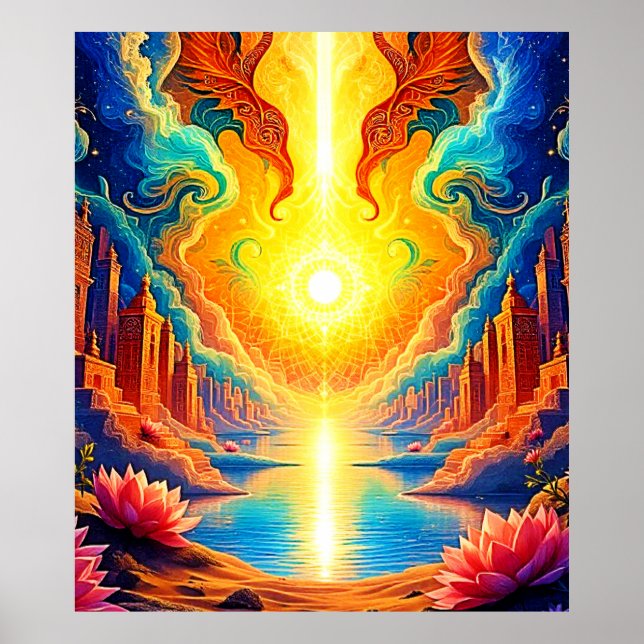 Divine Light City Awakening Poster (Framsidan)