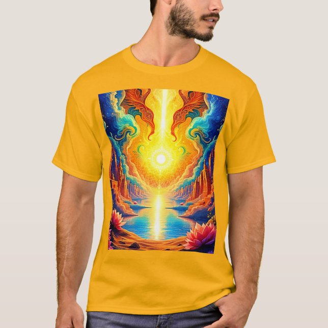 Divine Light City Awakening T Shirt (Framsida)