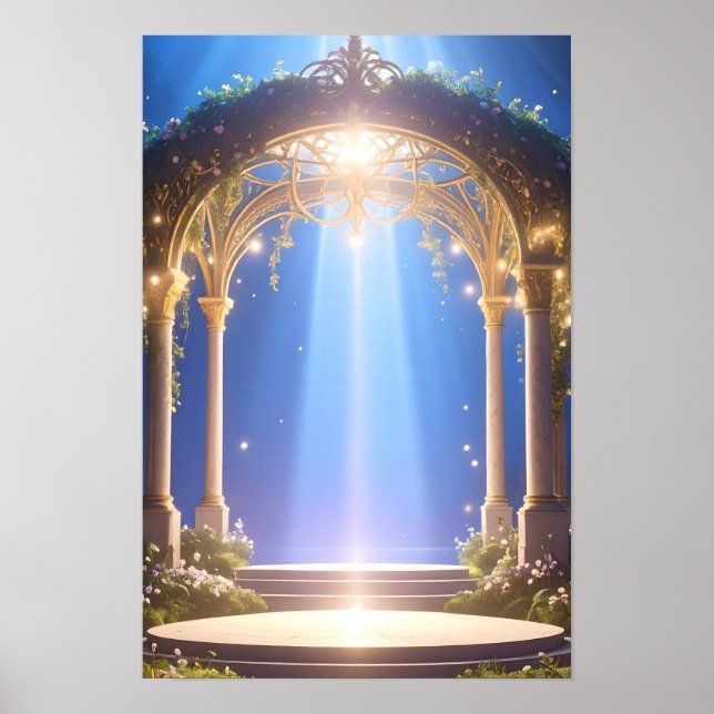 Divine Light Forest Archway Poster (Framsidan)