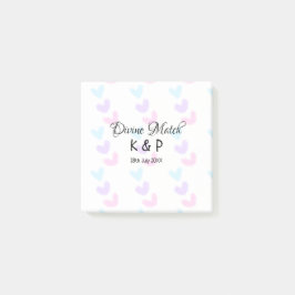 Divine match add par namn brev mönster post-it block