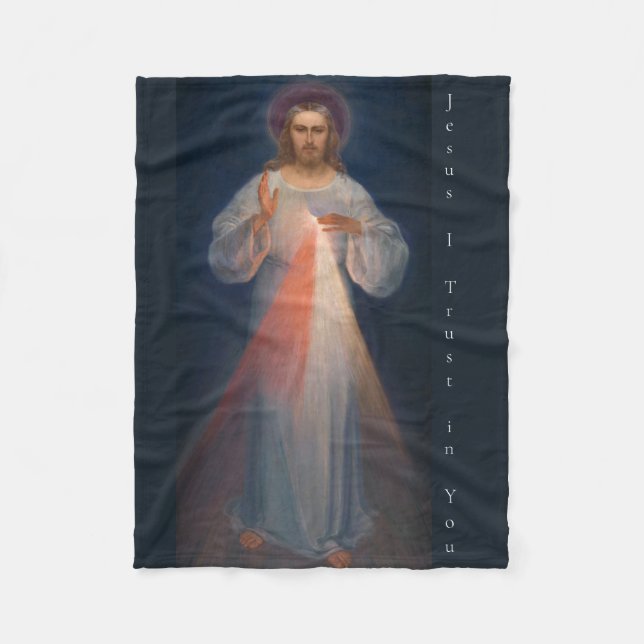 Divine Mercy av Kazimierowski Eugene Fleecefilt (Framsidan)