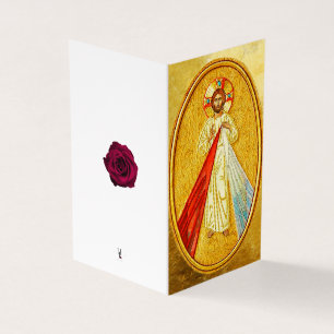 Divine Mercy Catholique Condolence - tack för era Kort