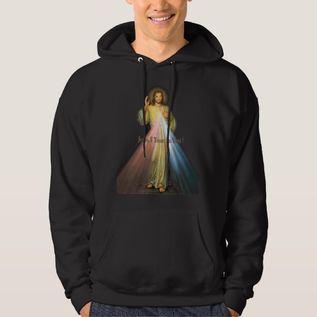Divine Mercy Devotional Image Hoodie (Framsida)