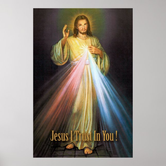 Divine Mercy Devotional Image Poster (Framsidan)