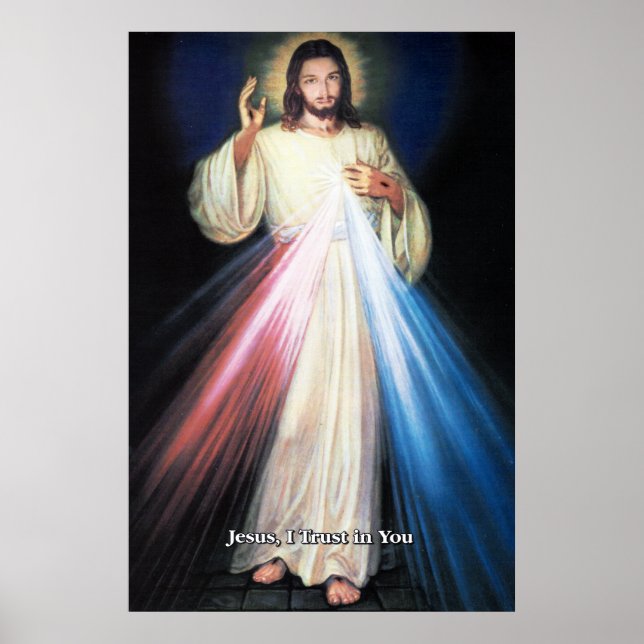 Divine Mercy Devotional Image. Poster (Framsidan)