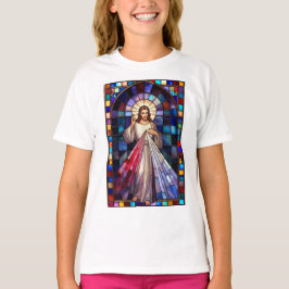 Divine Mercy Jesus Girl's Tee Shirt