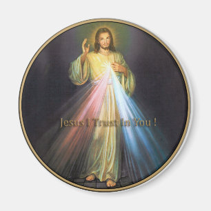DIVINE MERCY JESUS JAG FÖRSÖKER I DIG MAGNET