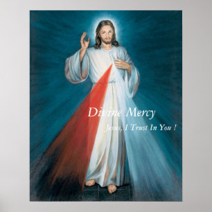 Divine Mercy Jesus, jag litar på dig! Poster