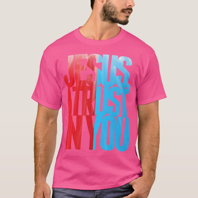 Divine Mercy Jesus jag litar på er St Faustina Cat T Shirt (Framsida)