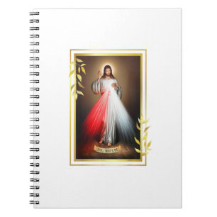 Divine Mercy Jesus Jesus Jesus Jesus. Jag litar på Anteckningsbok