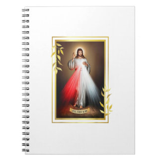 Divine Mercy Jesus Jesus Jesus Jesus. Jag litar på Anteckningsbok