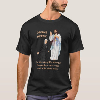 Divine Mercy Jesus och Saint Faustina T Shirt