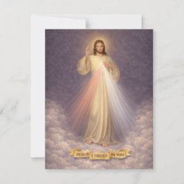 Divine Mercy of Jesus Chaplet Prayer Religious Anteckningskort