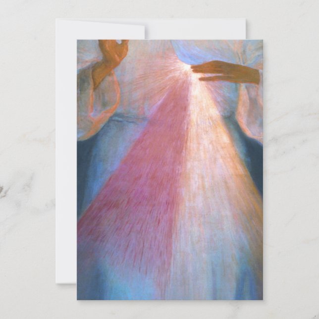 Divine Mercy Original av Kazimirowski Inbjudningar (Framsida)