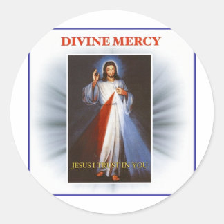 Divine Mercy Runt Klistermärke