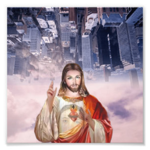 Divine Mercy, St. Faustina, Jesus jag litar på dig Fototryck