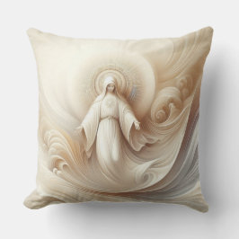 Divine Mor Blessing Amidst Soft White Tones Kudde