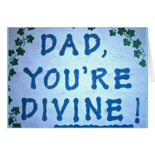 Divine Pappa Fars dag Card Hälsningskort