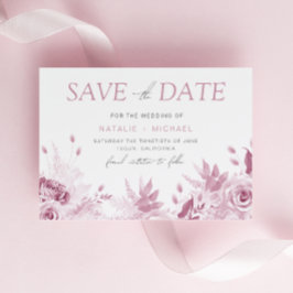 Divine Pink Rose Wedding Spara Datumet