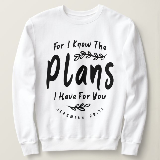 Divine Plans Jeremiah 29:11 Christian Quote T Shirt (Design framsida)