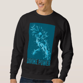 Divine Power Design Anime Workout - Energy Fitness Lång Ärmad Tröja