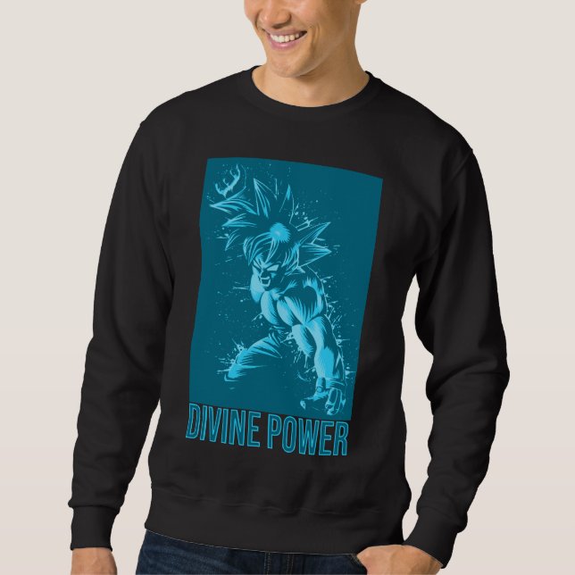 Divine Power Design Anime Workout - Energy Fitness Lång Ärmad Tröja (Framsida)