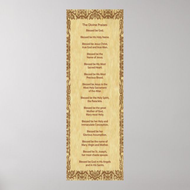 Divine Praises Poster (Framsidan)