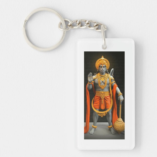 Divine Protection Hanuman Ji Keychain (Framsidan)