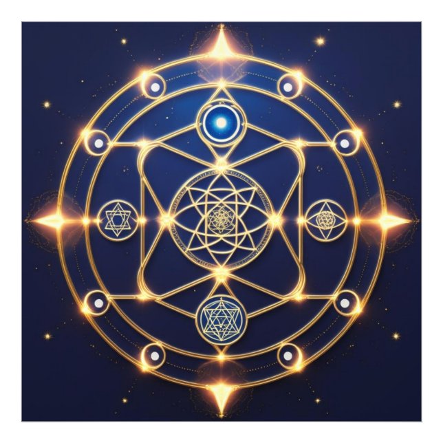 Divine Radiance – 5: Illuminated Universal Energy Fototryck (Framsidan)