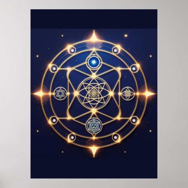 Divine Radiance – 5: Illuminated Universal Energy Poster (Framsidan)