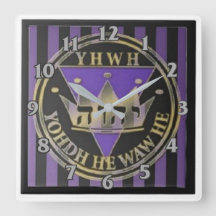 Divine Rand Square Wall Clock