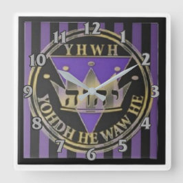 Divine Rand Square Wall Clock Fyrkantig Klocka
