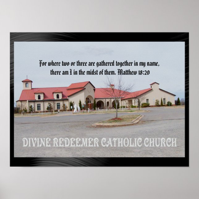 DIVINE REDEEMER CATHOLIC CHURCH-POSTER POSTER (Framsidan)
