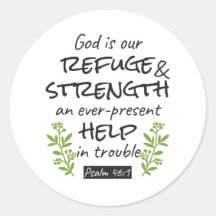 Divine Refuge - Psalm 46:1 för Andlig Comfort a