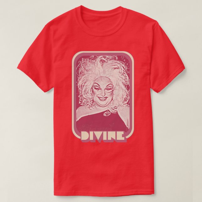 Divine Retro 80-talet Stil Fläkt Art T Shirt (Design framsida)